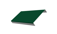 Ламель обратная стартовая/финишная забора жалюзи Texas 50мм для калиток и ворот (с заполнением ламелями 150) 0,45 PE RAL 6005 зеленый мох