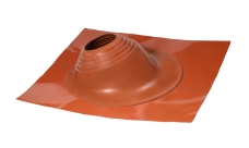 Проходной элемент (мастер флеш) угловой №2 (180-280мм) +185 EPDM (металлический окрашенный фланец) терракот