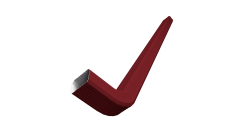 Труба гофрированная Vortex Lite 76х102х3000мм с коленом PE RAL 3005 красное вино