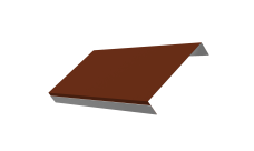 Ламель обратная стартовая/финишная забора жалюзи Texas 50мм для калиток и ворот (с заполнением ламелями 150) 0,45 PE RAL 3009 оксидно-красный