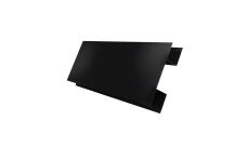 Планка H-образная Блок-Хаус new Grand Line 0,45 Drap-double TX RAL 9005 черный (2м)