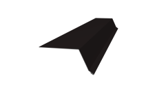 Планка капельник 100х55 Grand Line 0,5 PurLite Matt RAL 9005 черный (2м)