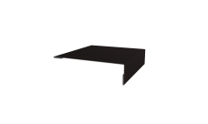 Планка мансардная 0,5 Rooftop Бархат RAL 9005 черный (2м)