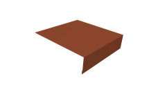 Планка околооконная простая 200х75 0,45 Drap RAL 8004 терракота (2м)