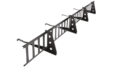 Снегозадержатель решетчатый на натуральную черепицу RR 32 (для проф. до 50мм) комплект