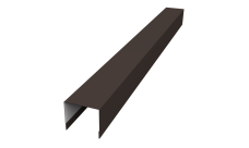 Стойка боковая крепежная для забора жалюзи Palermo 0,5 Rooftop Бархат RR 32 темно-коричневый (1,8м)