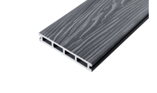 Террасная доска ДПК Grand Line 150х25мм 3D Винтаж Темно-серый 3м