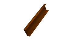 Декоративная накладка на столб универсальная 60х60 для забора жалюзи 0,45 Print-double Premium Golden Wood Intense F (3м)