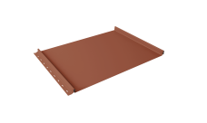 Кликфальц Grand Line 0,45 Drap TX с пленкой на замках RAL 8004 терракота