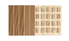 Комплект заглушек для доски ДПК Grand Line 3D Винтаж 150х25мм (упаковка 10шт) Орех