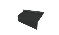 Ламель забора жалюзи Milan/Milan new стартовая/финишная для калиток и ворот 0,45 PE RAL 7016 антрацитово-серый