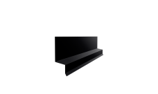 Отлив верхний фальц Grand Line 0,5 PurPro матовый RAL 9005 черный (2м)