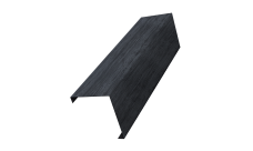 Декоративная накладка на столб универсальная угловая 80х80 для забора жалюзи 0,45 Print Premium Grey Wood TwinColor (2м)