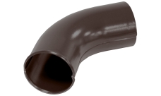 Колено стока 100 мм матовый RAL 8017