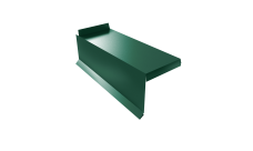 Планка торцевая сегментная Квадро профи Левая 0,5 Satin Matt TX RAL 6005 зеленый мох