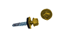 Саморез по металлу Daxmer 5,5х25 RAL 1018 (250) сверло №3