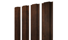 Штакетник Прямоугольный с прямым резом 0,45 Print-Double Premium Cherry Wood Dark F