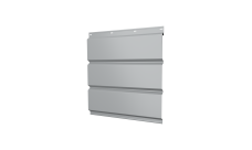 Софит металлический Grand Line без перфорации 0,45 Drap с пленкой RAL 7004 сигнальный серый