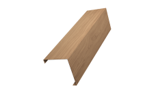 Декоративная накладка на столб универсальная угловая 80х80 для забора жалюзи 0,45 Print Elite Honey Wood TwinColor (2,5м)