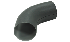 Колено 60 град GL PE Matt 90 мм RAL 7024 мокрый асфальт