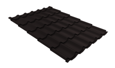 Металлочерепица Классик ("Classic") v01 0,5 Drap TX RAL 9005 черный