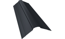 Планка конька фигурного 100х100 Grand Line 0,5 PurPro матовый RAL 7024 мокрый асфальт (2м)