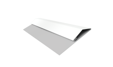 Планка стартово-финишная Экобрус Grand Line 0,45 PE lite с пленкой RAL 9003 сигнальный белый (2м)