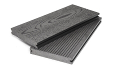 Террасная доска ДПК Grand Line 140мм Массив вельвет и тиснение под дерево Графит 4м (БШТ)