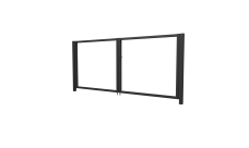 Ворота Жалюзи 1,68х3,6 RAL 7016 без заполнения