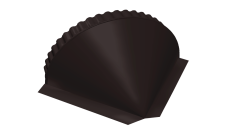 Заглушка конусная 0,5 Quarzit lite RAL 9005 черный