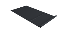 Элемент обхода Кликфальц Про Grand Line правый 0,5 PurLite матовый RAL 7024 мокрый асфальт