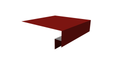 Планка околооконная сложная Блок-Хаус новый 200х50х27 Grand Line 0,5 Сатин с пленкой RAL 3011 коричнево-красный (3м)