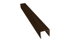 Планка П-образная заборная 24 Grand Line 0,45 Print Premium Antique Wood TwinColor (3м)