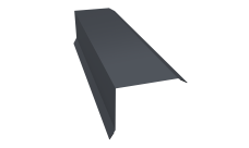 Планка торцевая 80х100 0,5 Velur X RAL 7024 мокрый асфальт (3м)