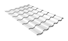 Профиль волновой "Кредо" ("Kredo") 0,5 PE RAL 9003 сигнальный белый