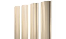 Штакетник Полукруглый Slim с прямым резом Grand Line 0,5 Satin RAL 1015 светлая слоновая кость