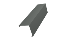 Декоративная накладка на столб универсальная угловая 80х80 для забора жалюзи Grand Line 0,45 PE RAL 7005 мышино-серый (2,5м)