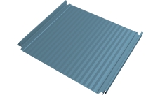 Кликфальц Double Pro Gofr Grand Line 0,45 Drap TX с пленкой на замках RAL 5024 пастельно-синий