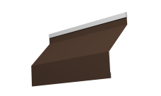 Ламель забора жалюзи Milan new 0,45 PE с пленкой RAL 8017 шоколад