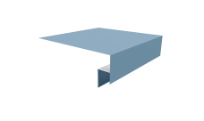 Планка околооконная сложная Блок-Хаус new Grand Line 250х50х27 (j-фаска) 0,45 Drap TX RAL 5024 пастельно-синий (2м)