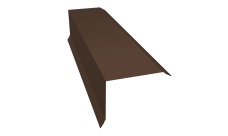 Планка торцевая 80х100 Grand Line 0,45 Drap TX RAL 8017 шоколад (3м)