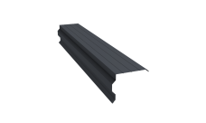 Планка торцевая фигурная 90х110 0,45 Drap-double TX RAL 7024 мокрый асфальт (3м)