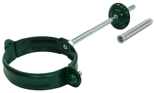 Хомут трубы GL PU 90 мм RAL 6005 зеленый мох