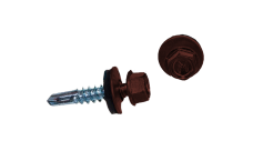 Саморез по металлу Daxmer 5,5х25 RAL 3009 (250) сверло №3