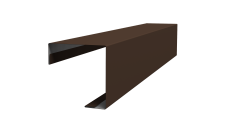 Угол внешний простой фальц 0,45 Drap ST lite RAL 8017 шоколад (2м)