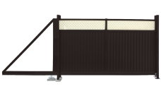 Ворота откатные Estet Plus 2,0х3,5 RAL RR 32/1014