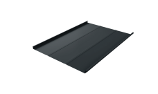 Фальц двойной стоячий Line Grand Line 0,5 PurPro Matt 275 с пленкой на замках RAL 7016 антрацитово-серый