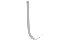 Крюк длинный Grand Line PU 125 мм RAL 9003 сигнальный белый