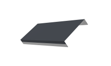 Ламель обратная 125 забора жалюзи Texas Grand Line 0,45 PE RAL 7024 мокрый асфальт