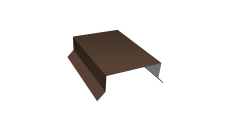 Парапетная крышка прямая 125мм 0,45 Drap ST lite RAL 8017 шоколадно-коричневый (2м)